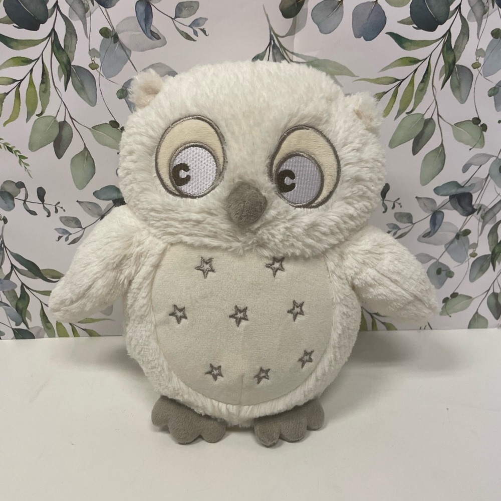 Musical Owl Baby Soother Lovey Plush Lights and Sound